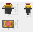 KEDU Einbau-/Geräteschalter KJD18 3P 230V-50Hz mit Unterspannungsauslöser und ausgeführtem Spulenkontakt