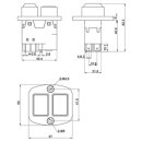 Nullspannungsschalter- Maschinenschalter DZ-6-2 230V - Baugleich KEDU KJD17