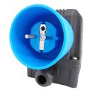 Schalter- Stecker Kombination DZ08-2 230V mit NotAus Klappe - Baugleich: KEDU KOA2Y