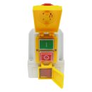 Anbauschalter DZ08-4 400V mit NotAus Klappe und...
