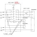 Machine switch DZ08-4 400V with emergency stop and extra switch for right / left rotation - identical to KEDU KOA2 YD
