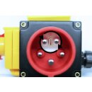 Schalter - Stecker Kombination 3-phasig 400V mit 80cm Kabel, Phasenwender und Magnet-Notausschalter -Baugleich KEDU KOA7 400V