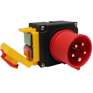 Schalter- Stecker Kombination DZ08-3 400V mit Phasenwender und U-Auslösung -Baugleich KEDU KOA7