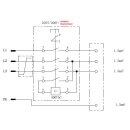 Schalter- Stecker Kombination DZ08-3 400V mit Phasenwender und U-Auslösung -Baugleich KEDU KOA7