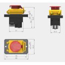 Einbau-/Geräteschalter KEDU KJD18 3P 400V-50Hz mit Unterspannungsauslöser und ausgeführtem Spulenkontakt
