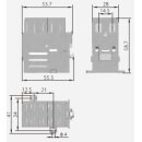 Motorschütz (Relais) KEDU JD3/JD4 mit 4 Schließer 230V oder 400V 50Hz 10 Pins