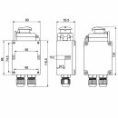Maschinenschalter mit Schütz DZ08-7 230V/400V - Baugleich KOA8 400V