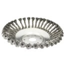 Unkrautbürste Rundbürste 200x25 mm für Motorsense Kegel Drahtbürste Freischneider gezopft oder ungezopft