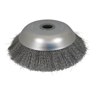 Weed brush round brush 200x25 mm for brushcutter Cone wire brush Brush cutter knotted or unplaced Unplaced
