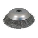 Weed brush round brush 200x25 mm for brushcutter Cone wire brush Brush cutter knotted or unplaced Unplaced