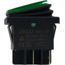 Rocker switch ON-OFF 230V illuminated AN01 waterproof IP55, TÜV tested - identical to KEDU HY12-15