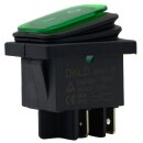 Rocker switch ON-OFF 230V illuminated AN01 waterproof IP55, TÜV tested - identical to KEDU HY12-15