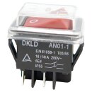 Wippschalter ON-OFF 230V AN01  mit Schutzkappe IP55,...