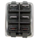 Wippschalter ON-OFF 230V AN01  mit Schutzkappe IP55, TÜV geprüft